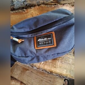 Eddie Bauer Blue and Brown Men's Bag